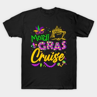 Mardi Gras Cruise Squad 2024 Matching Group Family Vacation T-Shirt